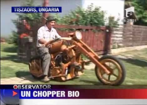 VIDEO! Un ungur a creat primul chopper bio