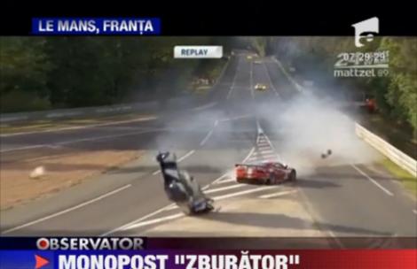 VIDEO! Accident spectaculos pe circuitul "Le Mans" din Franta
