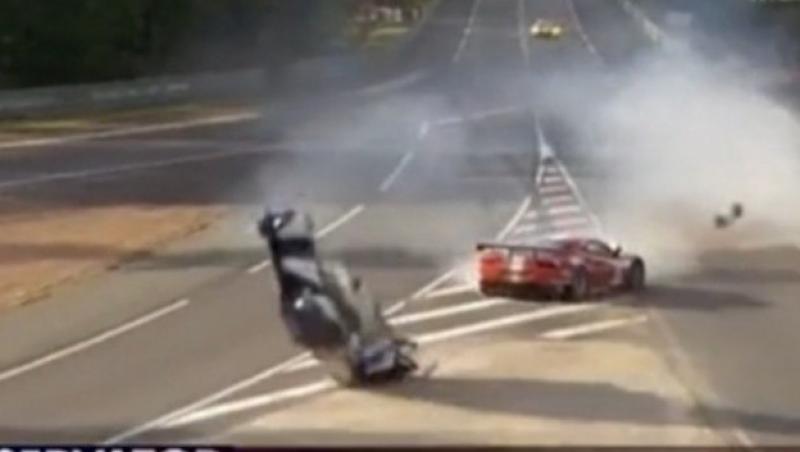 VIDEO! Accident spectaculos pe circuitul 