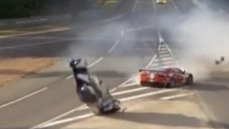 VIDEO! Accident spectaculos pe circuitul 