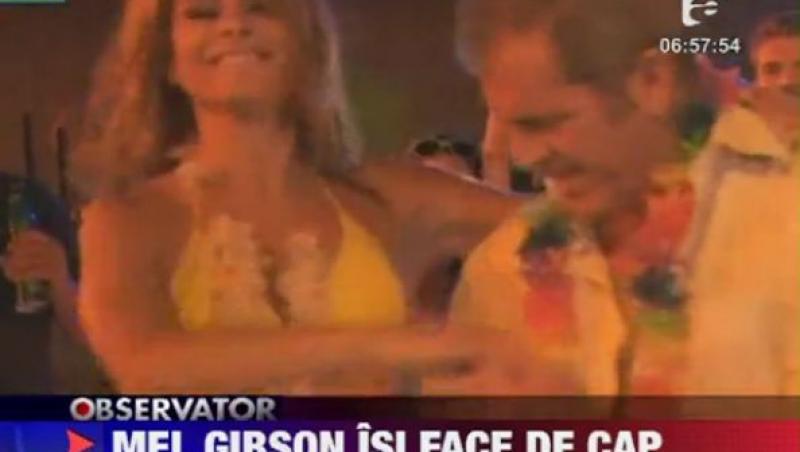 VIDEO! Mel Gibson a facut show la aniversarea actritei Maria Menounos