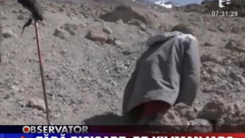 VIDEO! Un barbat fara picioare a urcat pe Kilimanjaro