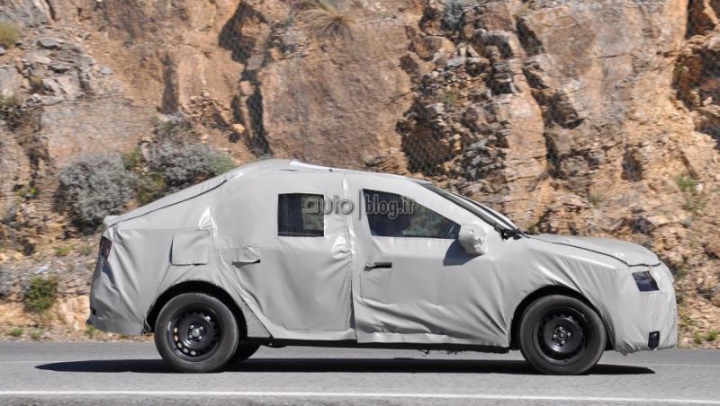 FOTO-SPION! Dacia Logan 2, surprinsa in teste