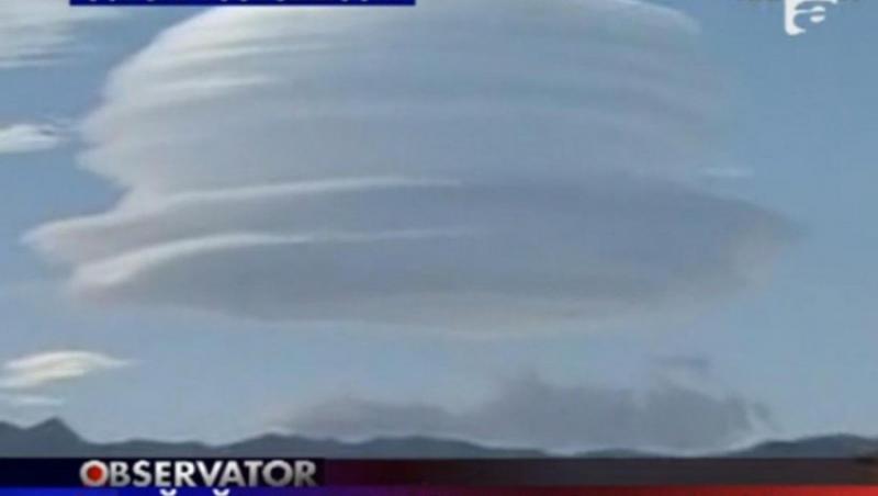 VIDEO! Un nor urias in forma de palarie a aparut pe cerul Japoniei