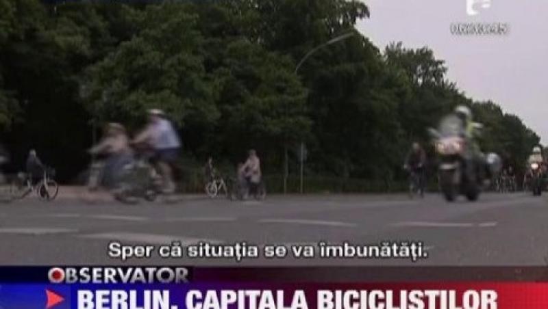 VIDEO! Berlin, capitala biciclistilor pentru o zi
