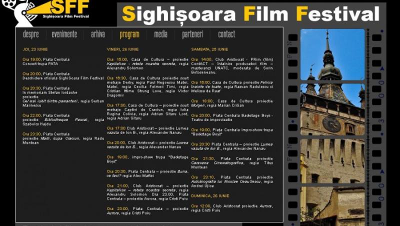 Festivalul de Film Sighisoara, dedicat productiilor romanesti