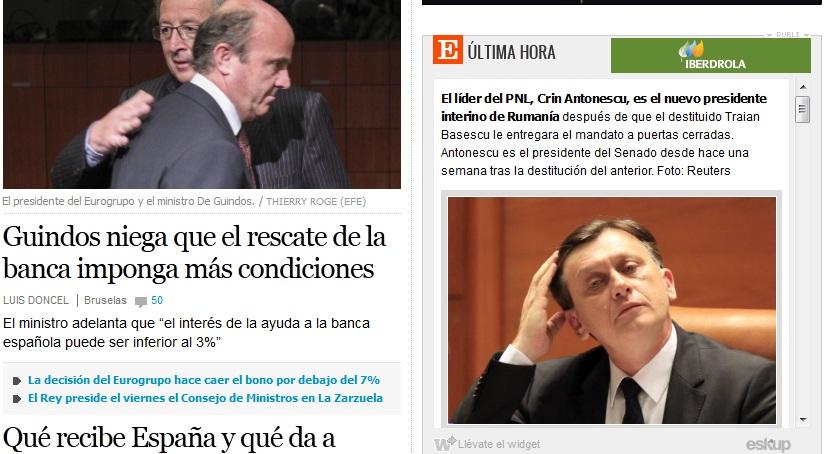 "El Pais": Antonescu, presedintele interimar al Romaniei