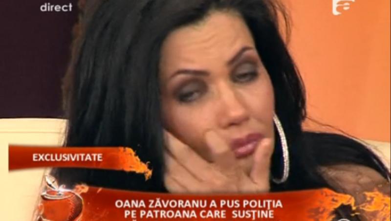 Oana Zavoranu, in lacrimi la 