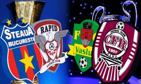Steaua - Sligo Rovers / Spartak Tirnava, Rapid - Heerenveen, CFR - Slovan Liberec / Sahtior Karagandy, Vaslui - Fenerbahce
