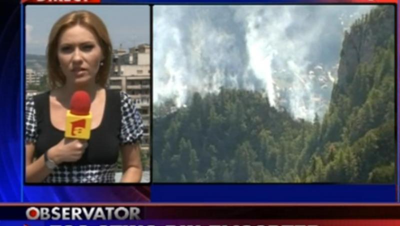 UPDATE! Incendiu in Masivul Bucegi: Doua elicoptere intervin pentru lichidarea flacarilor
