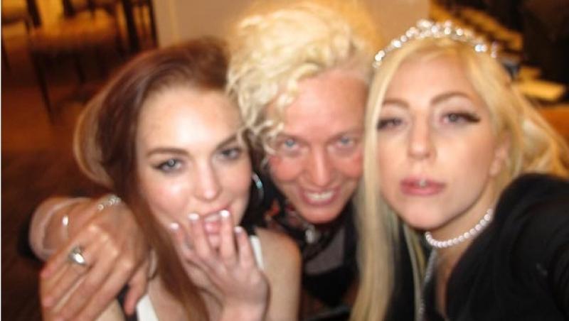 Lady Gaga, petrecere in pijamale alaturi de Lindsay Lohan