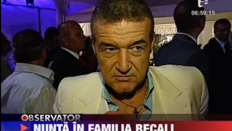 Gigi Becali a petrecut pana dimineata la nunta nepotului sau