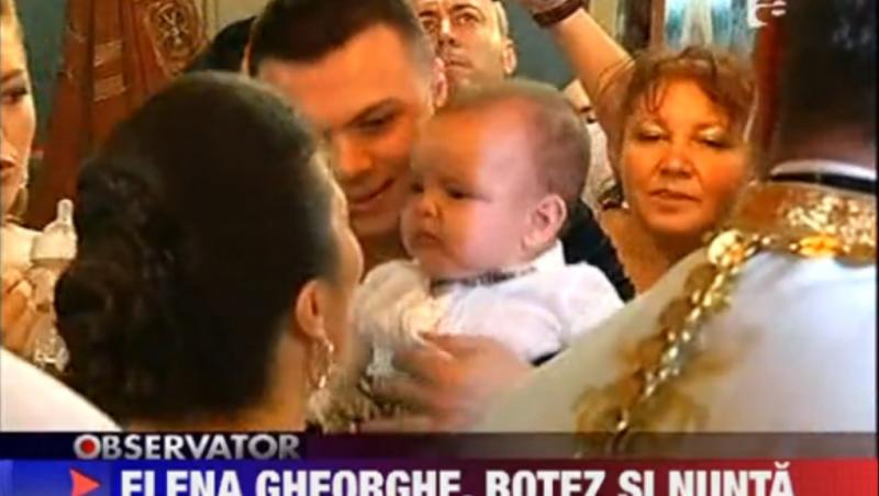 Elena Gheorghe si-a botezat baietelul, iar astazi se casatoreste religios