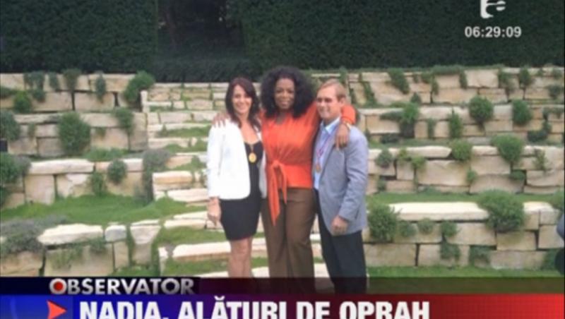 Nadia Comaneci, invitata speciala a lui Oprah Winfrey