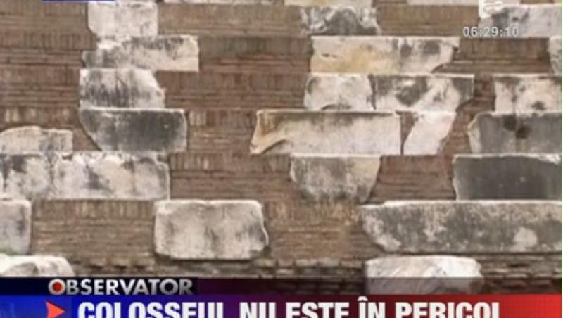 Italienii incearca sa linisteasca apele. Colosseumul s-a inclinat, dar nu este in pericol de prabusire