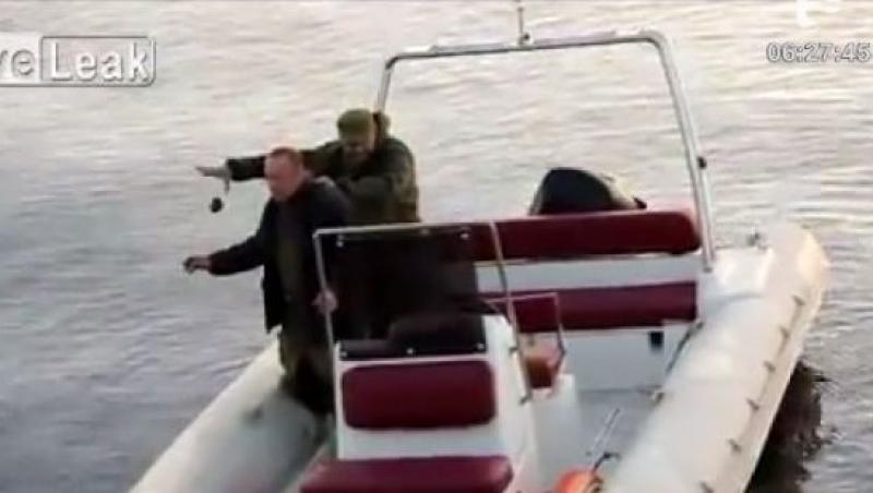 VIDEO! Ce se intampla cand merg rusii la pescuit cu grenade