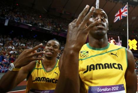 Jamaica, nou record mondial la stafeta 4x100m. Usain Bolt si-a aparat cu succes cele trei titluri olimpice castigate anterior