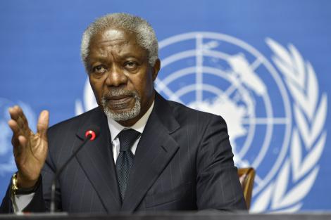 Kofi Annan a demisionat din functia de emisar international pentru Siria