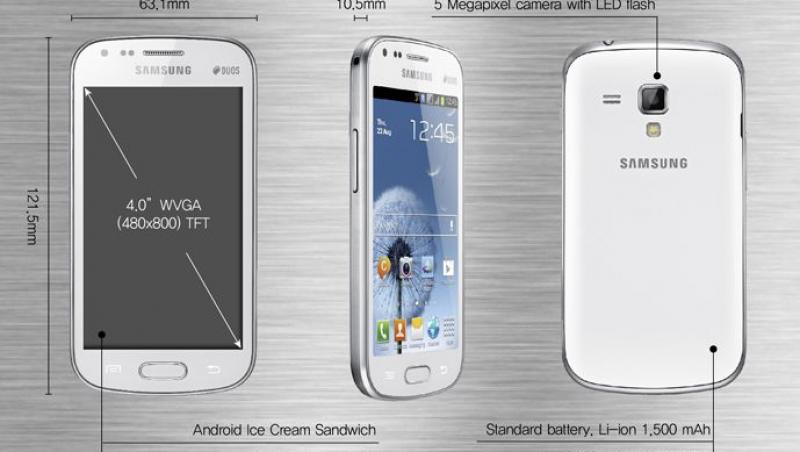Galaxy S Duos, smartphone dual-SIM, va fi disponibil in Romania din octombrie