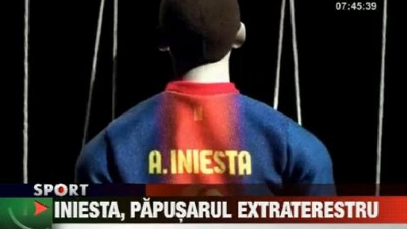 Iniesta este papusarul Barcelonei, intr-o reclama inedita