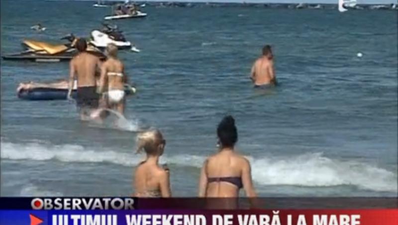 Ultimul weekend de vara aduce o mare de turisti pe litoral