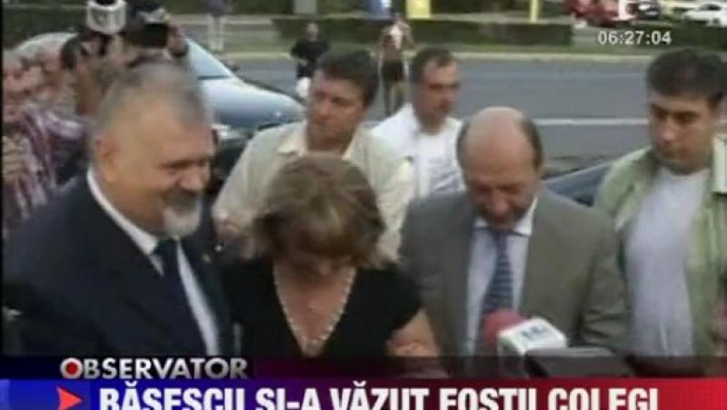 Traian Basescu s-a intalnit cu fostii colegi de la Academia 