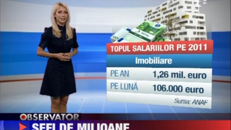 1,26 milioane de euro anual, cel mai mare salariu din Romania. Vezi ce sume urmeaza in top!
