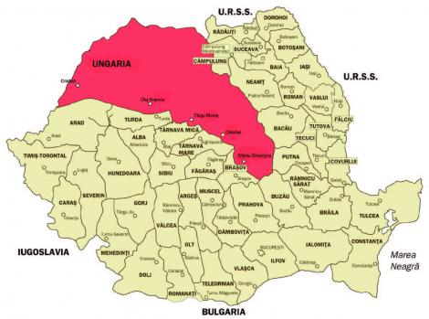 30 august 1940: A avut loc Dictatul de la Viena. Romania a cedat Ungariei nord-estul Transilvaniei