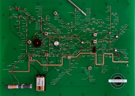 Arta electronica inspirata de metroul din Londra