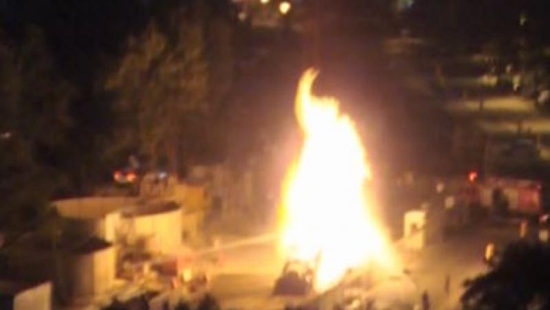 Incendiu violent in Drumul Taberei: O conducta de gaz s-a fisurat!