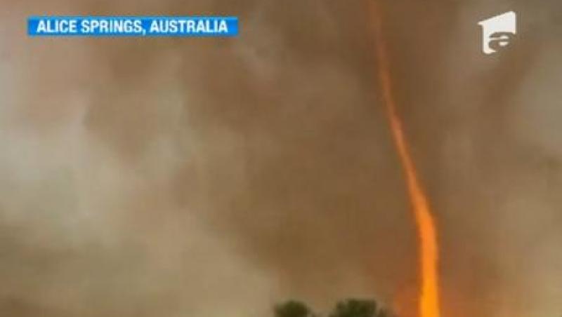 Imagini spectaculoase! Vezi cum arata o tornada de foc din Australia!