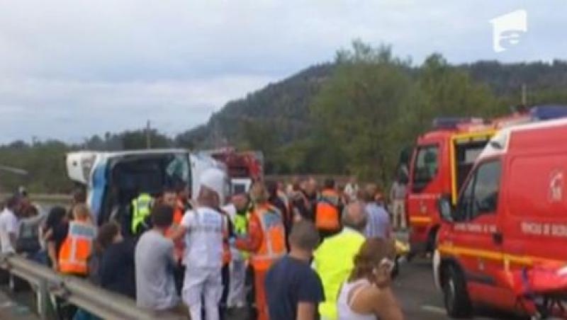 UPDATE! Accidentul din Franta: 14 oameni au ajuns la spital, 12 sunt raniti grav
