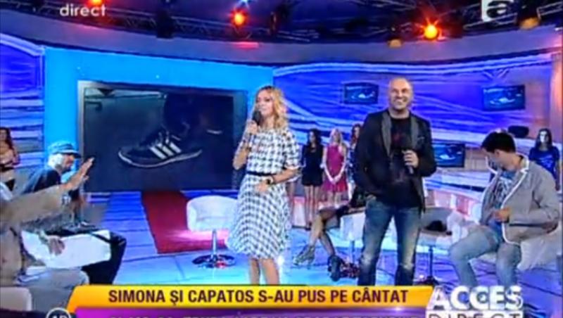 Simona Gherghe a cantat in duet cu Dan Capatos. Vezi ce hituri au interpretat cei doi!