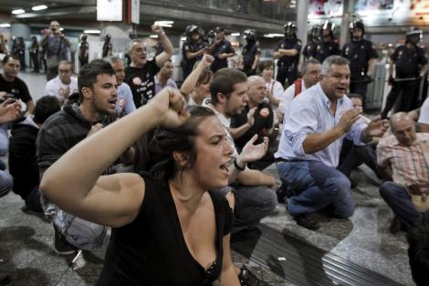 Madrid: Protestele impotriva masurilor de austeritate continua
