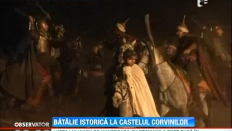 Iancu de Hunedoara si Vlad Tepes, readusi la viata intr-o batalie fictiva la castelul Corvinilor