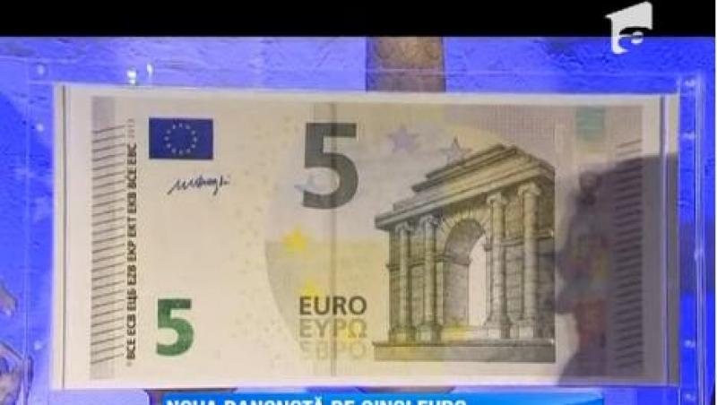 A fost lansata noua bancnota de cinci euro