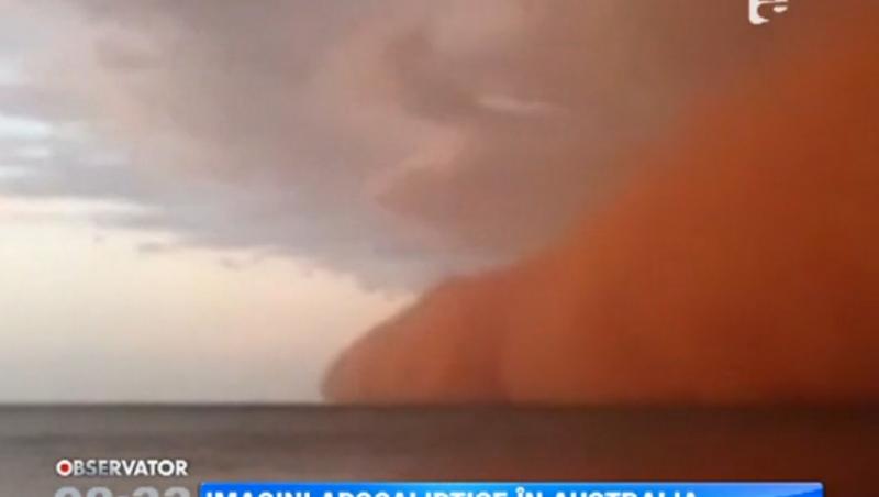Coasta de vest a Australiei, lovita de un tsunami de praf rosu