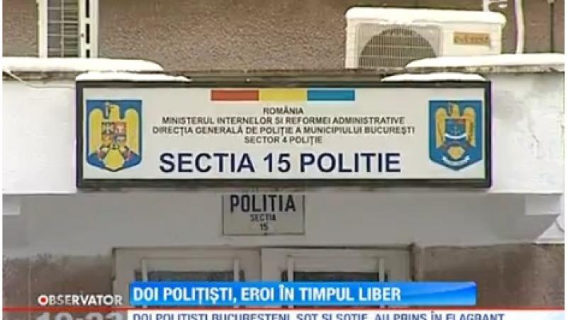 Doi politisti, sot si sotie, au prins trei hoti in timpul liber