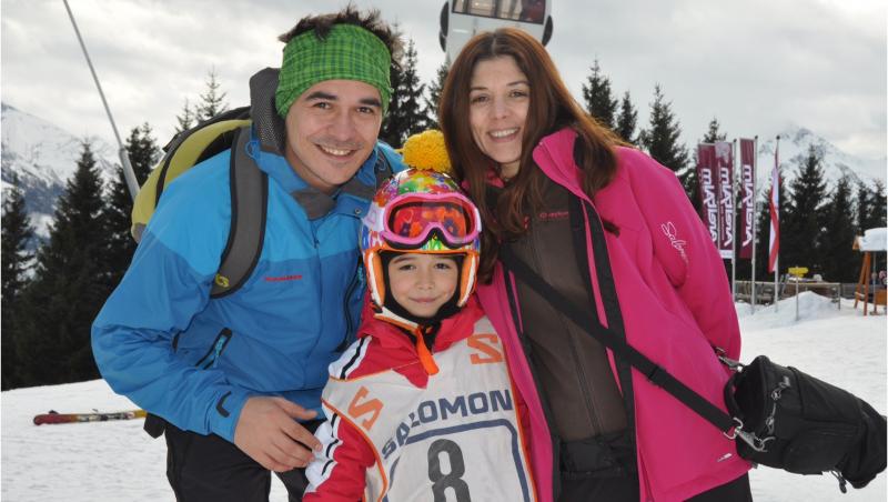 Fetita lui Razvan Simion a invatat sa schieze