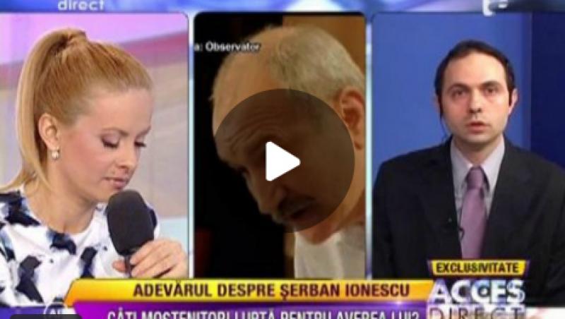 Scandalul in cazul testamentului lui Serban Ionescu continua!