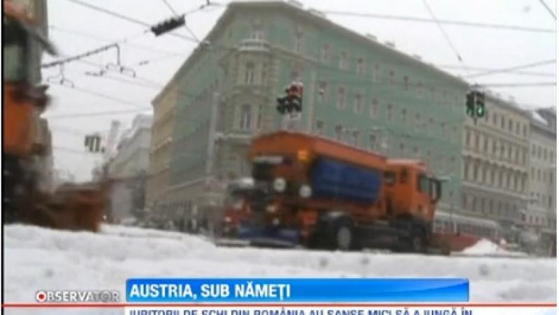 Austria se confurnta cu cele mai abundente ninsori din ultimii 10 ani