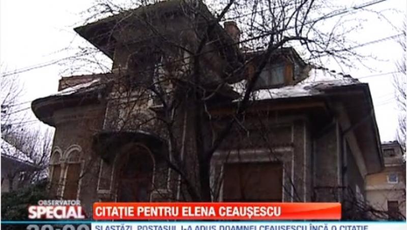 Observator Special: Cumnata lui Nicolae Ceausescu sta intr-o vila de protocol si plateste o chirie ridicola