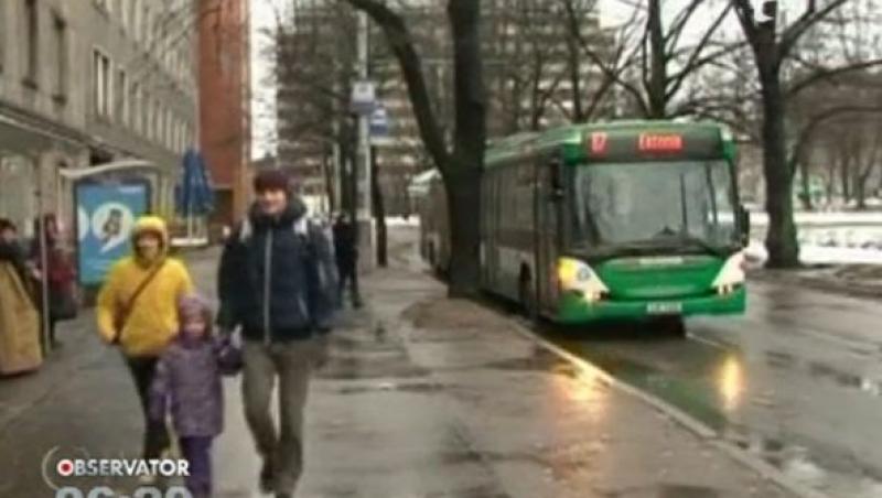 In Tallinn, capitala Estoniei, transportul public este gratuit de la 1 ianuarie 2013