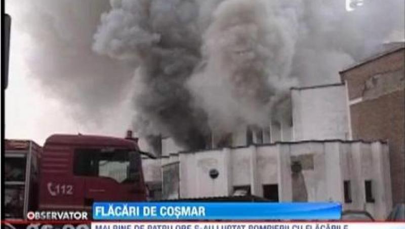 Un incendiu a cuprins un cinematograf dezafectat din Cluj-Napoca 
