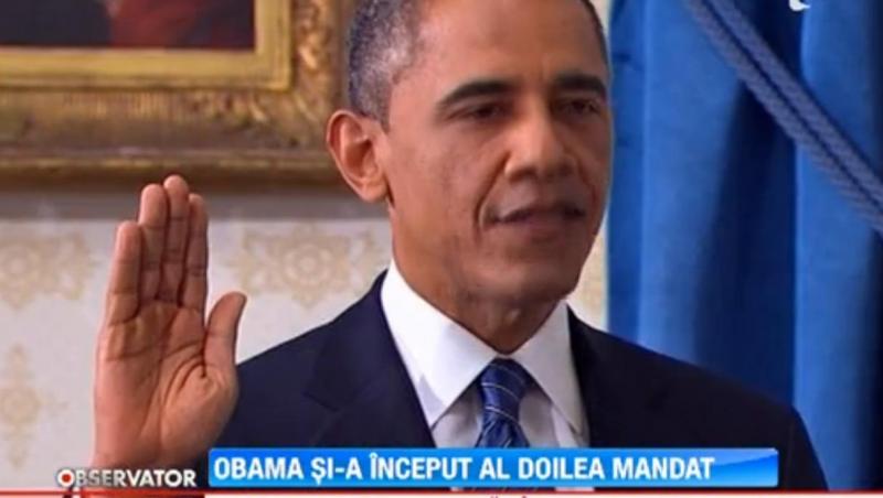 Barack Obama a depus juramantul pentru cel de-al doilea mandat de presedinte al SUA