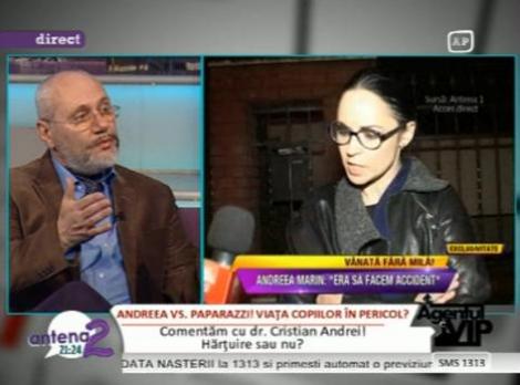 Doctorul Cristian Andrei: "Discursul Andreei Marin catre jurnalisti a fost adaptat momentului"