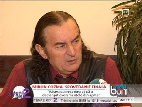 Miron Cozma e mandru de originea sa umila: "In copilarie dormeam cinci intr-un pat"