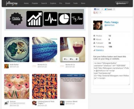 Followgram este solutia pentru Instagram pe PC