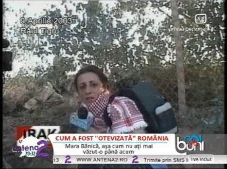 VIDEO! Reportaj de razboi. Imagini exclusive cu Mara Banica in timpul conflictului din Irak!