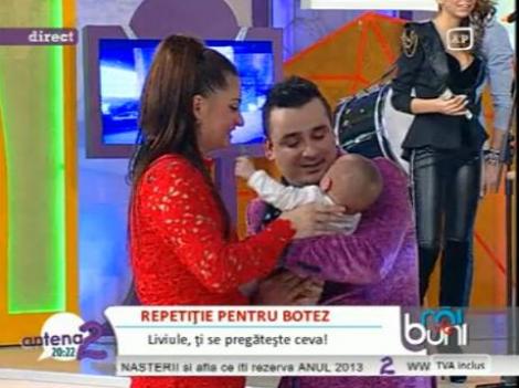 Fetita de 4 luni a lui Liviu Guta, la "Rai da' Buni". Vezi imaginile inedite cu micuta!